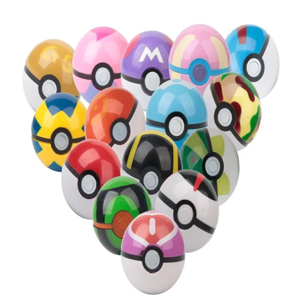 21Styles 7CM Pokemon PokeBall Model Anime Figure Pocket Monster Kawaii Pet Elf Dolls Kids Fans Birtheday Gifts Children Toys